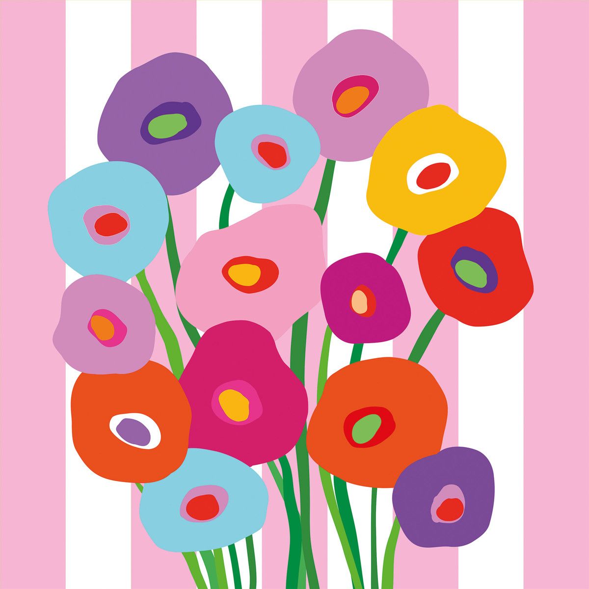 Serviettes en papier x20 - Flowers