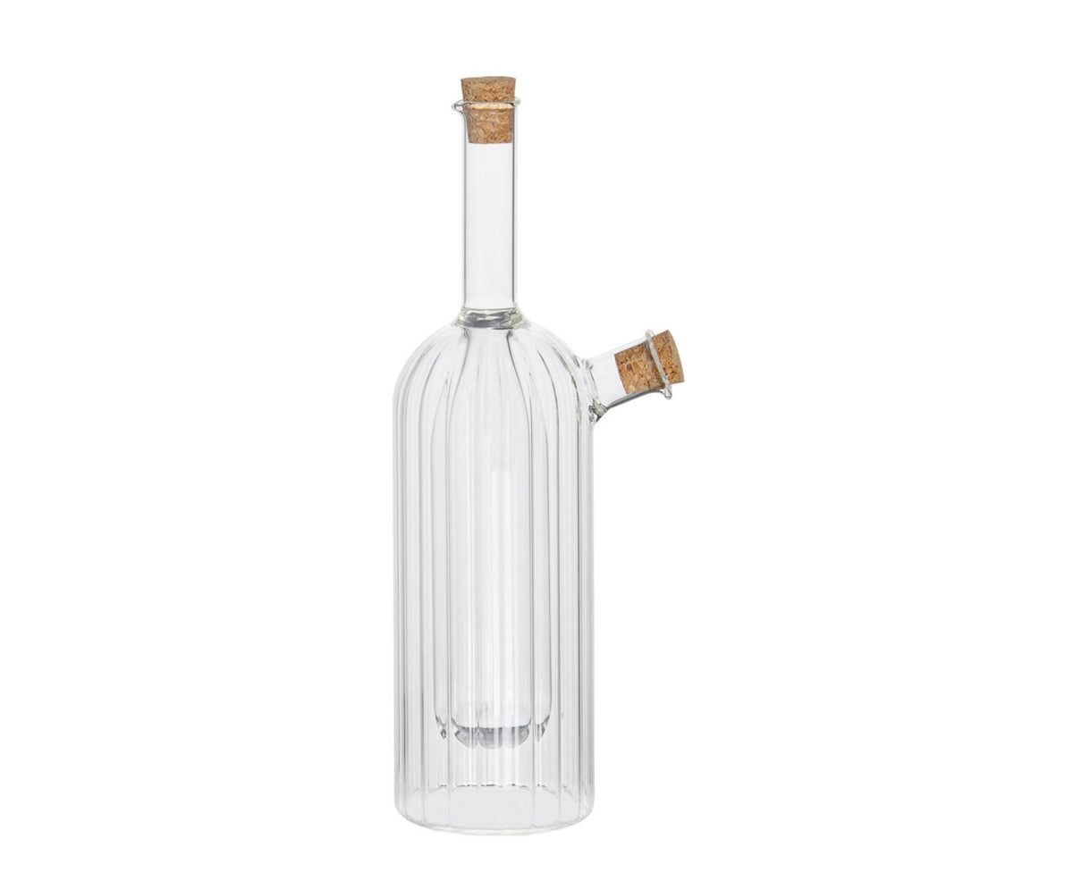 Huilier et vinaigrier en verre borosilicate – Modèle Stripes