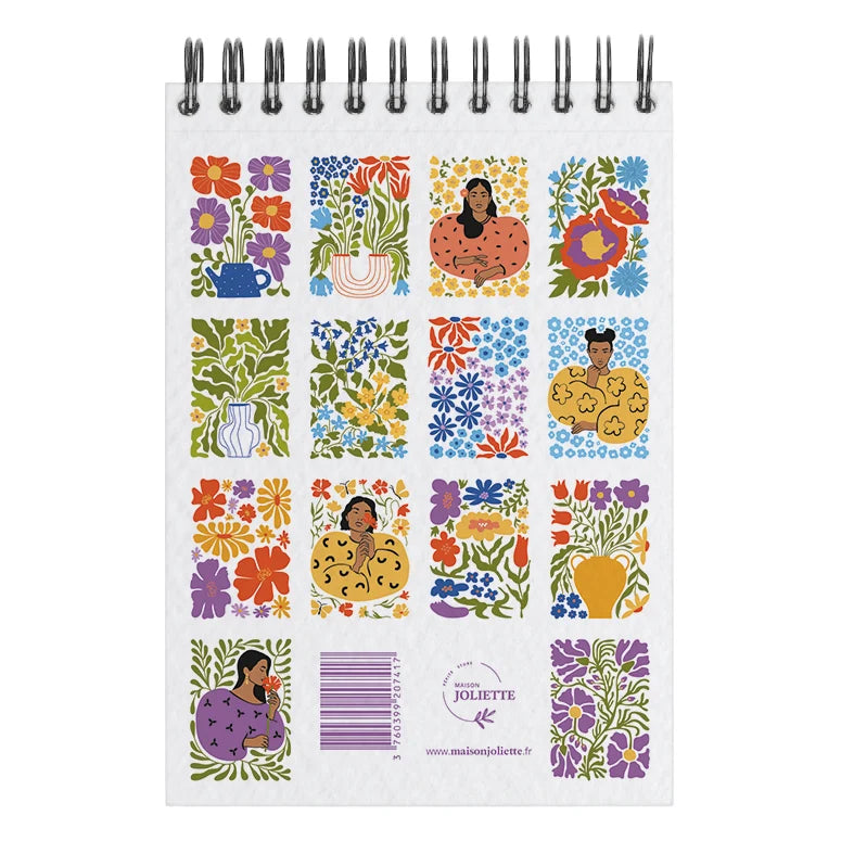 Carnet de coloriage ou de peinture « Jardin des muses » - A6