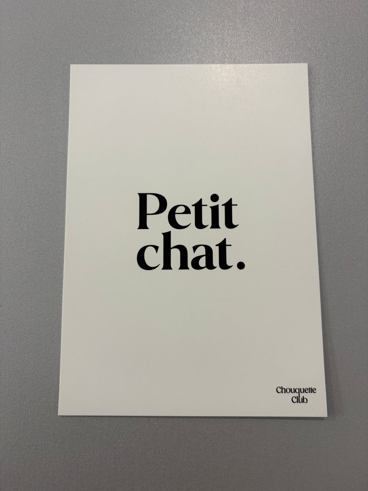 Carte de vœux « Petit chat. »