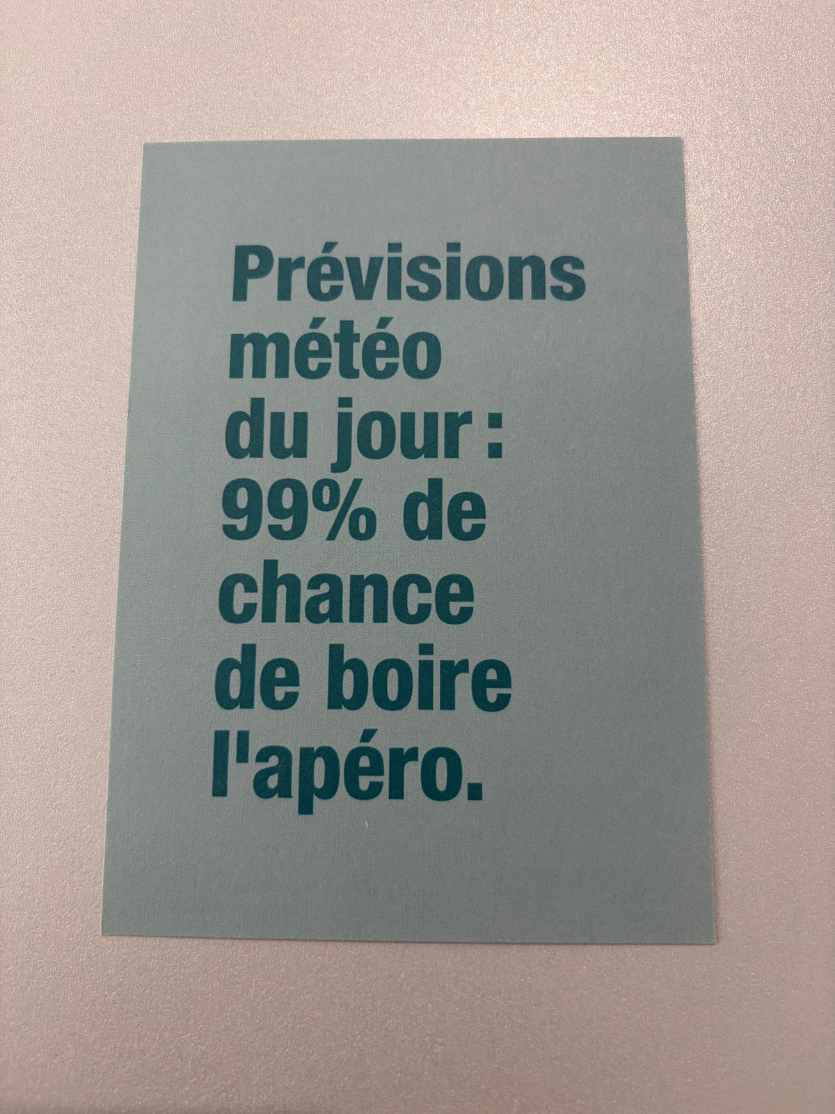 Carte de vœux « Prévision météo »