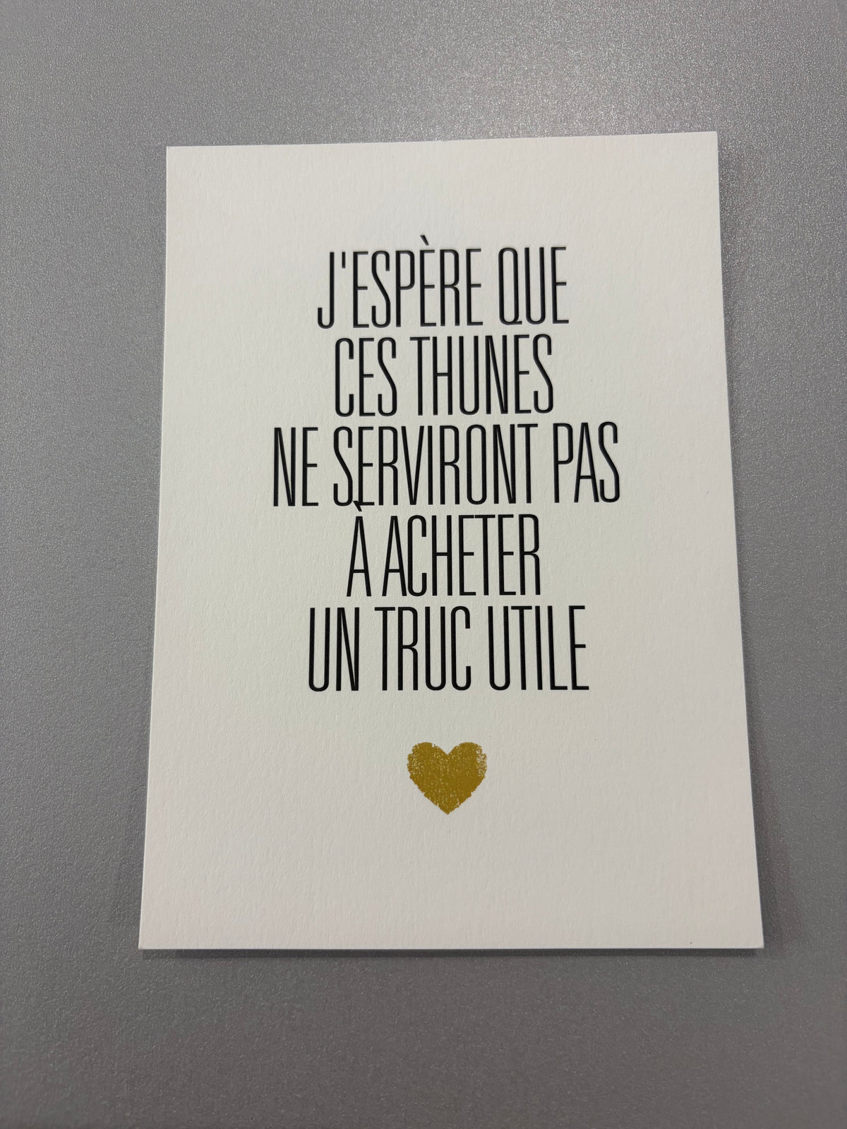 Carte de vœux « J’espère que ces tunes… »