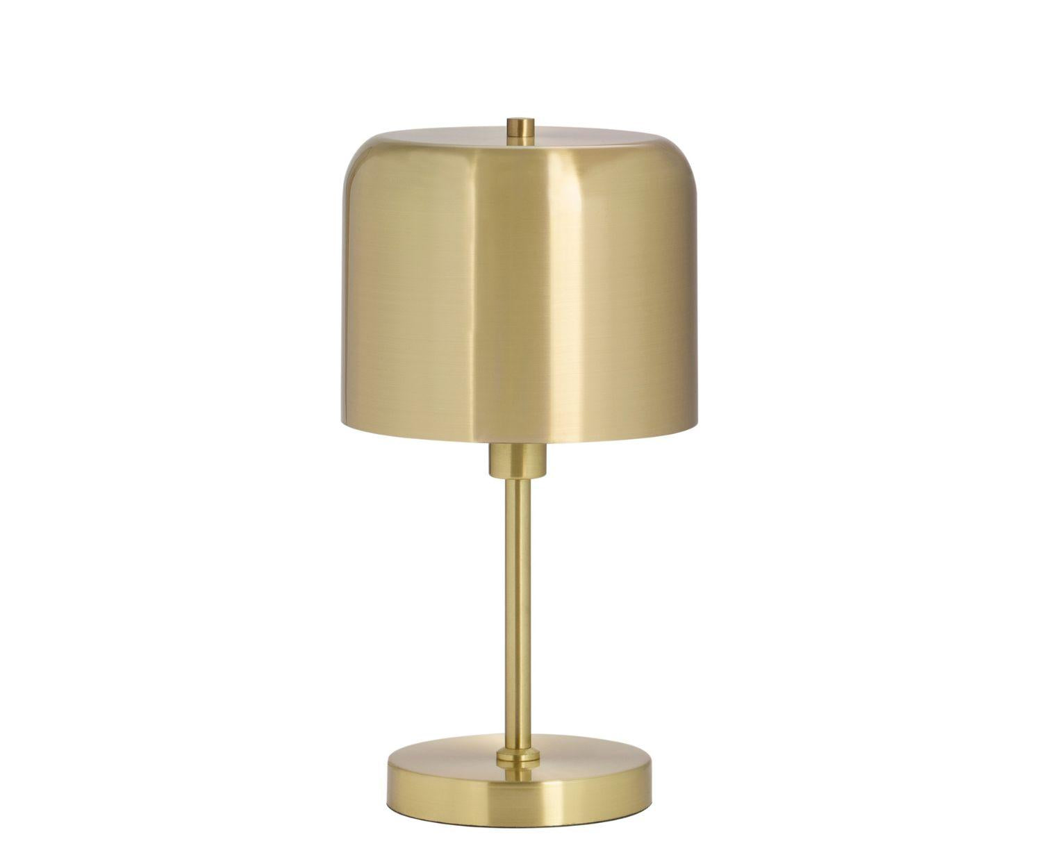 Lampe de table en métal doré