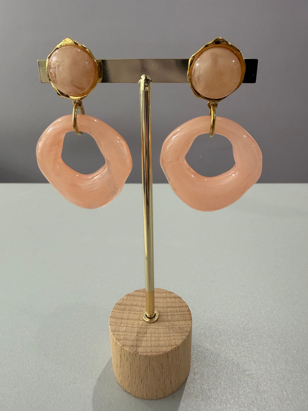 Boucles d’oreilles Riane - bleu ou rose