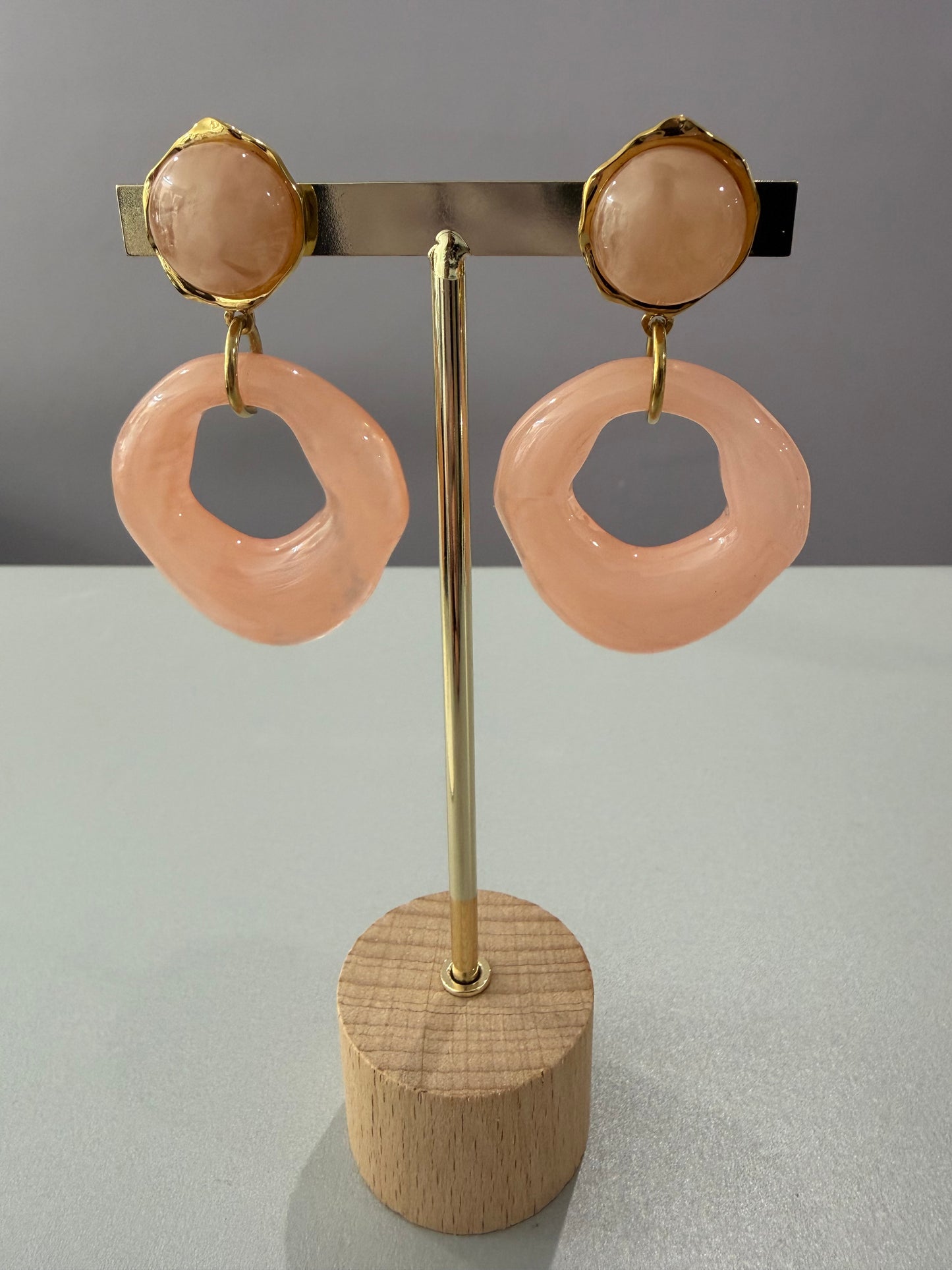 Boucles d’oreilles Riane - bleu ou rose
