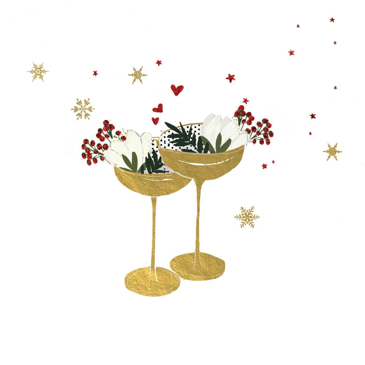 Serviettes en papier x20 - Champagne !