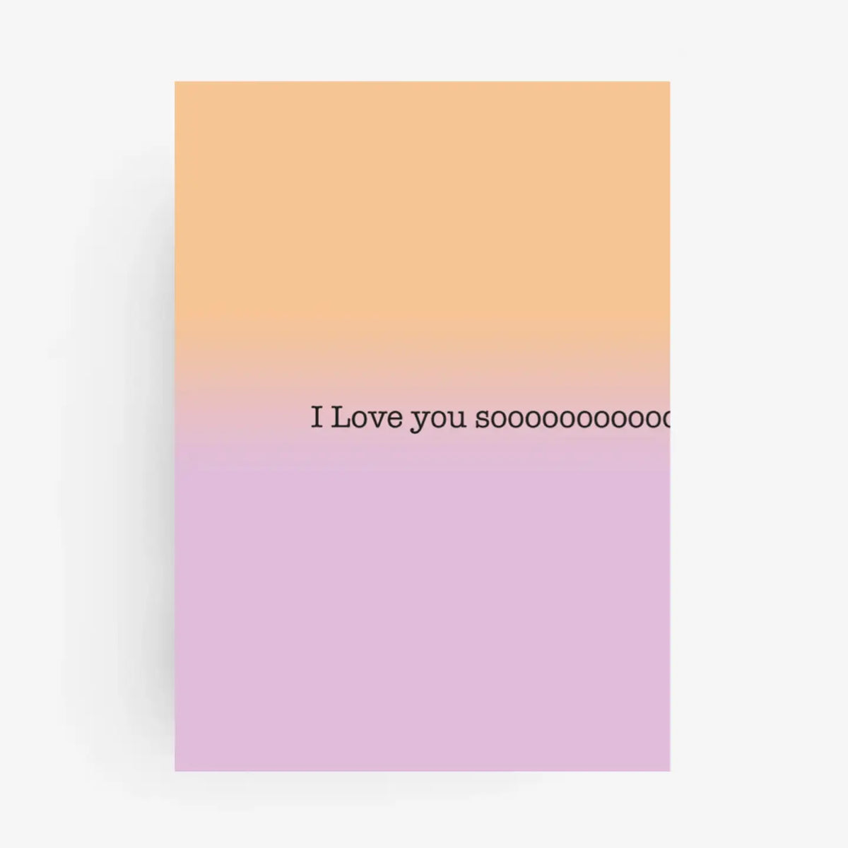Carte « I love you soooooooooooooooo » 💟