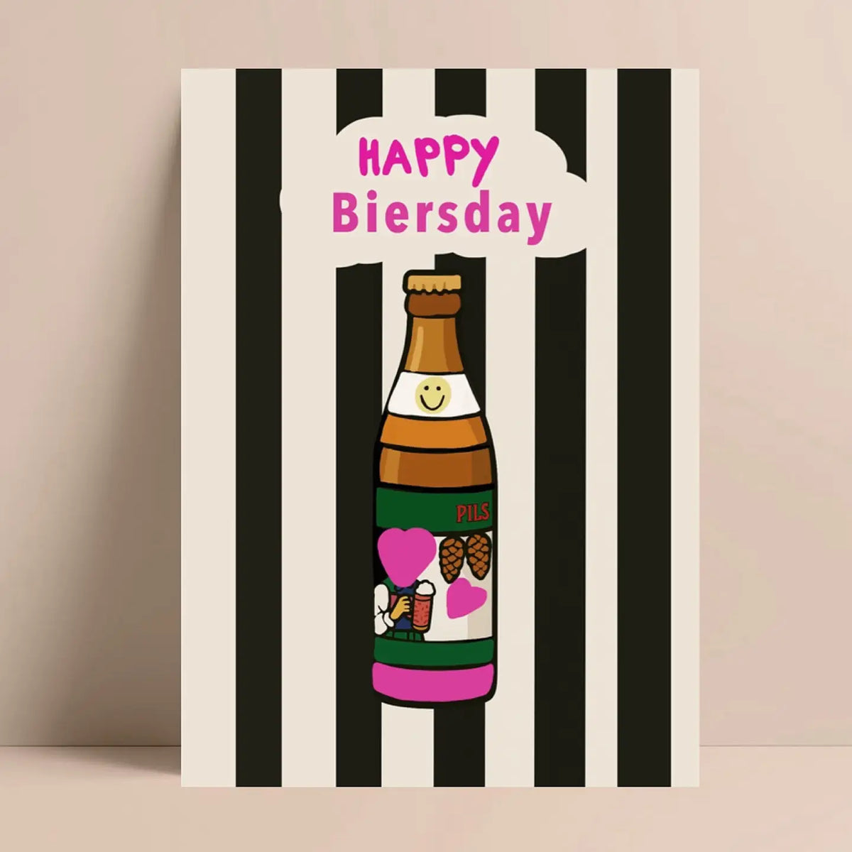 Carte « Happy Biersday » 🍻