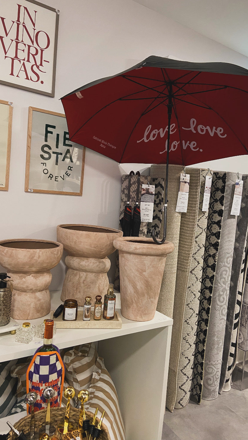 Parapluie canne « Love, love, love »