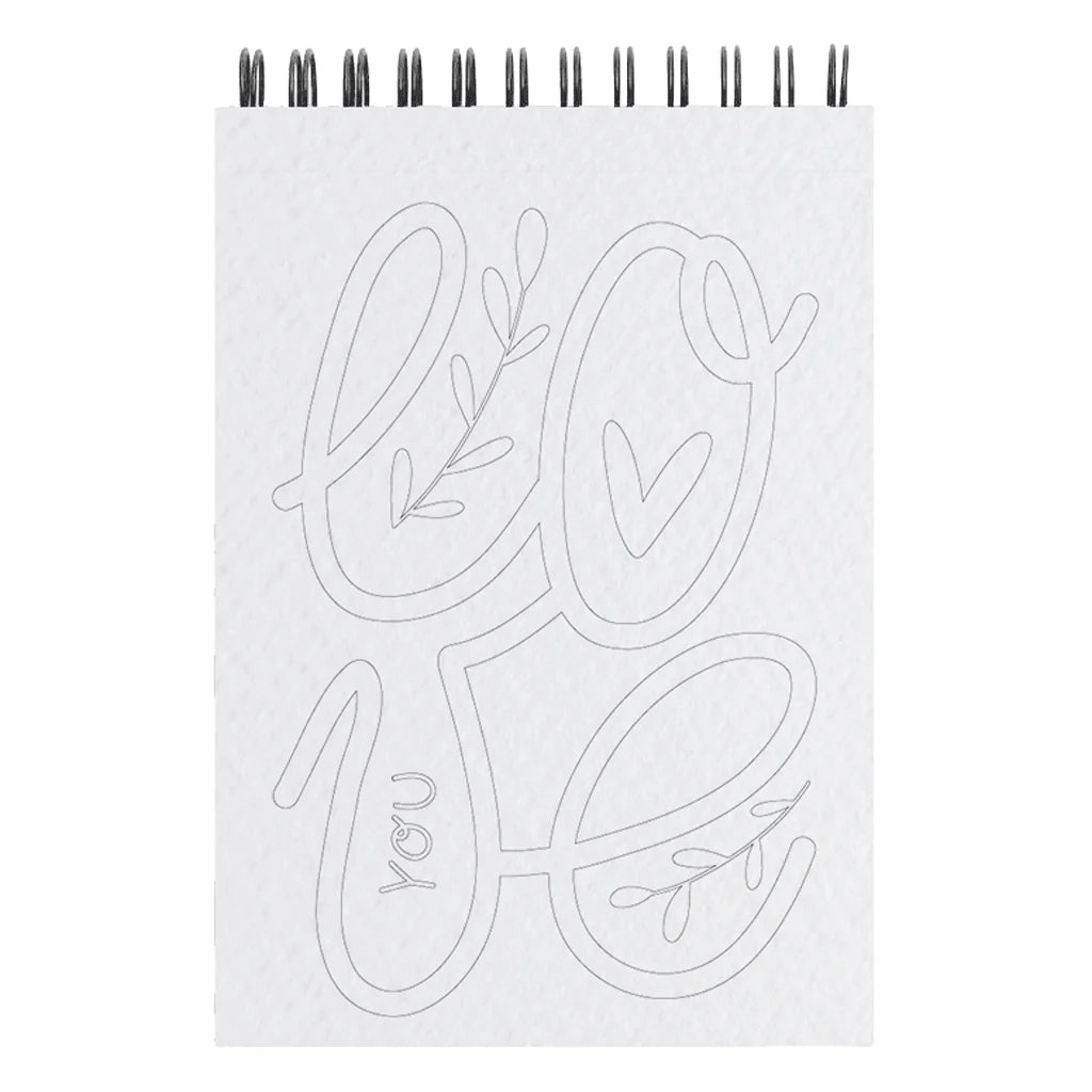 Carnet de coloriage ou de peinture « Love » - A6