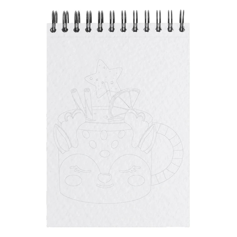 Carnet de coloriage ou de peinture « Noël gourmand » - A6