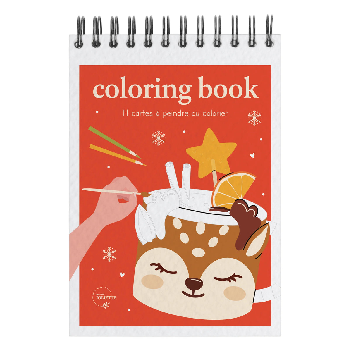 Carnet de coloriage ou de peinture « Noël gourmand » - A6