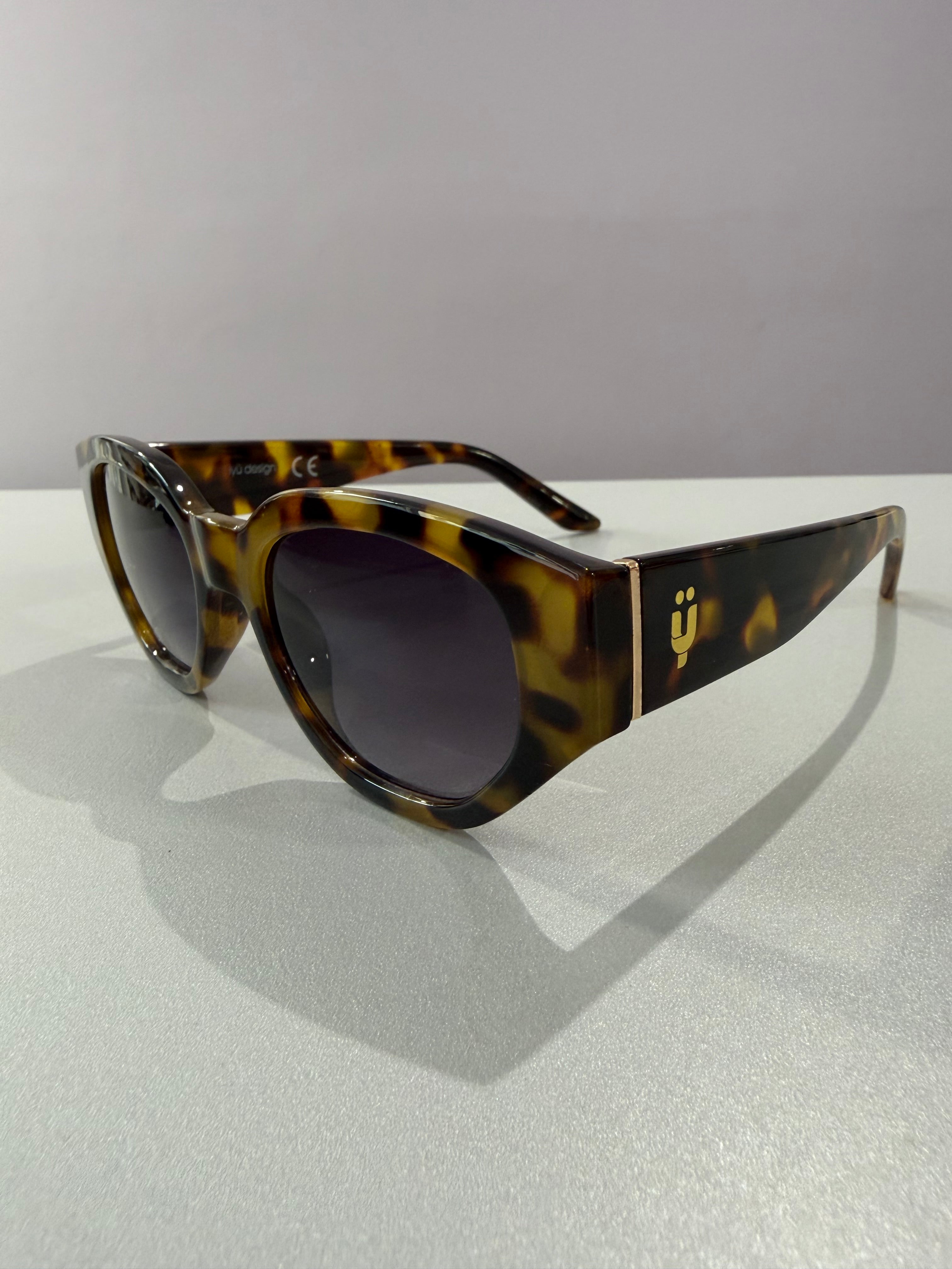 Elly - écaille kaki et noir