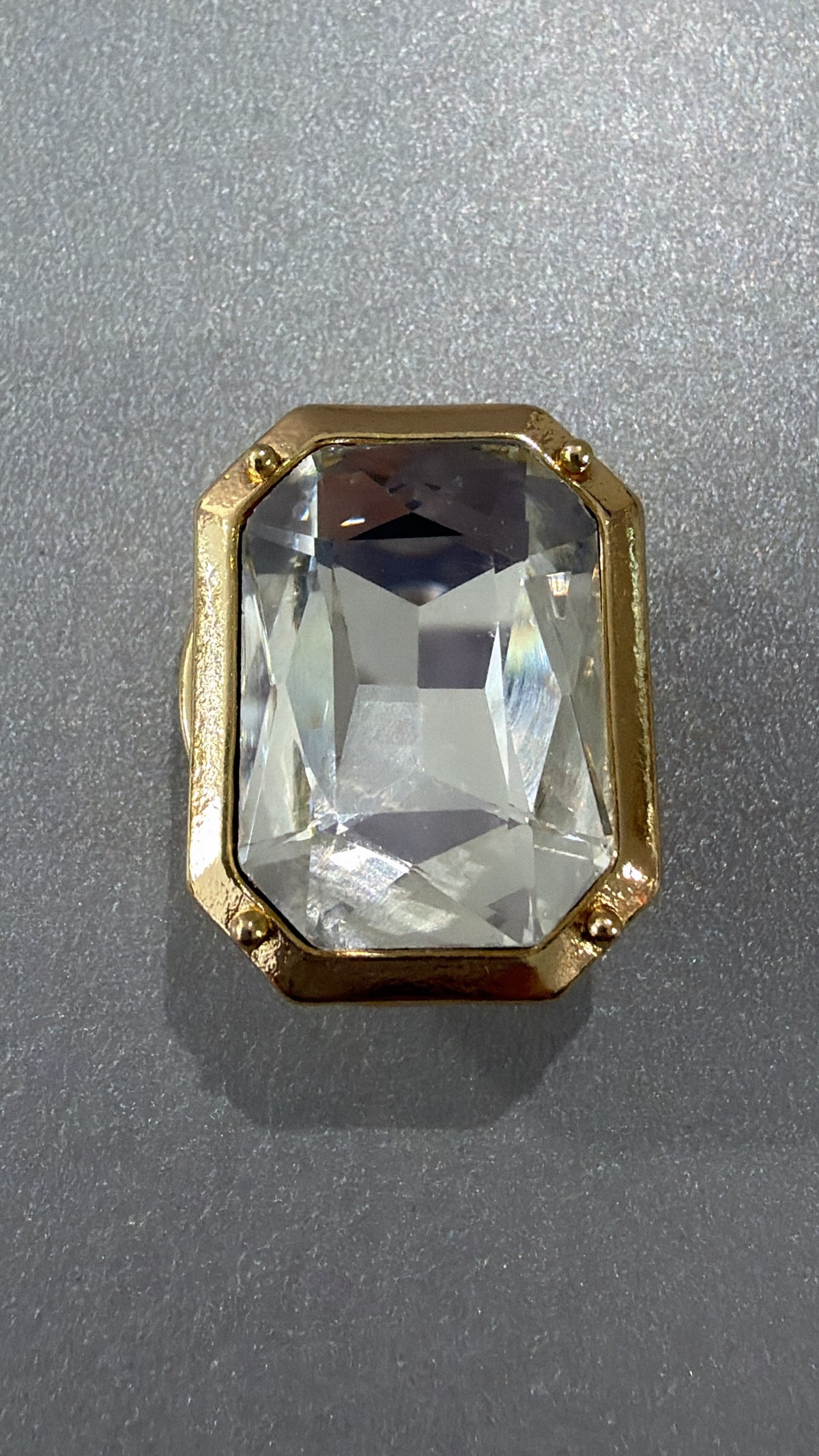 Emma - Bijou de bouton - cristal transparent