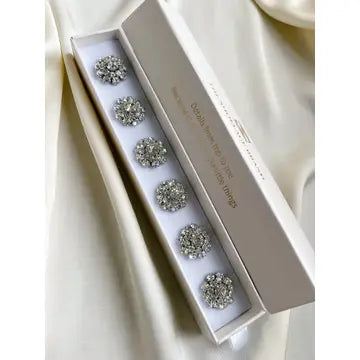 Olivia — Bijou de bouton - Cristal éclat