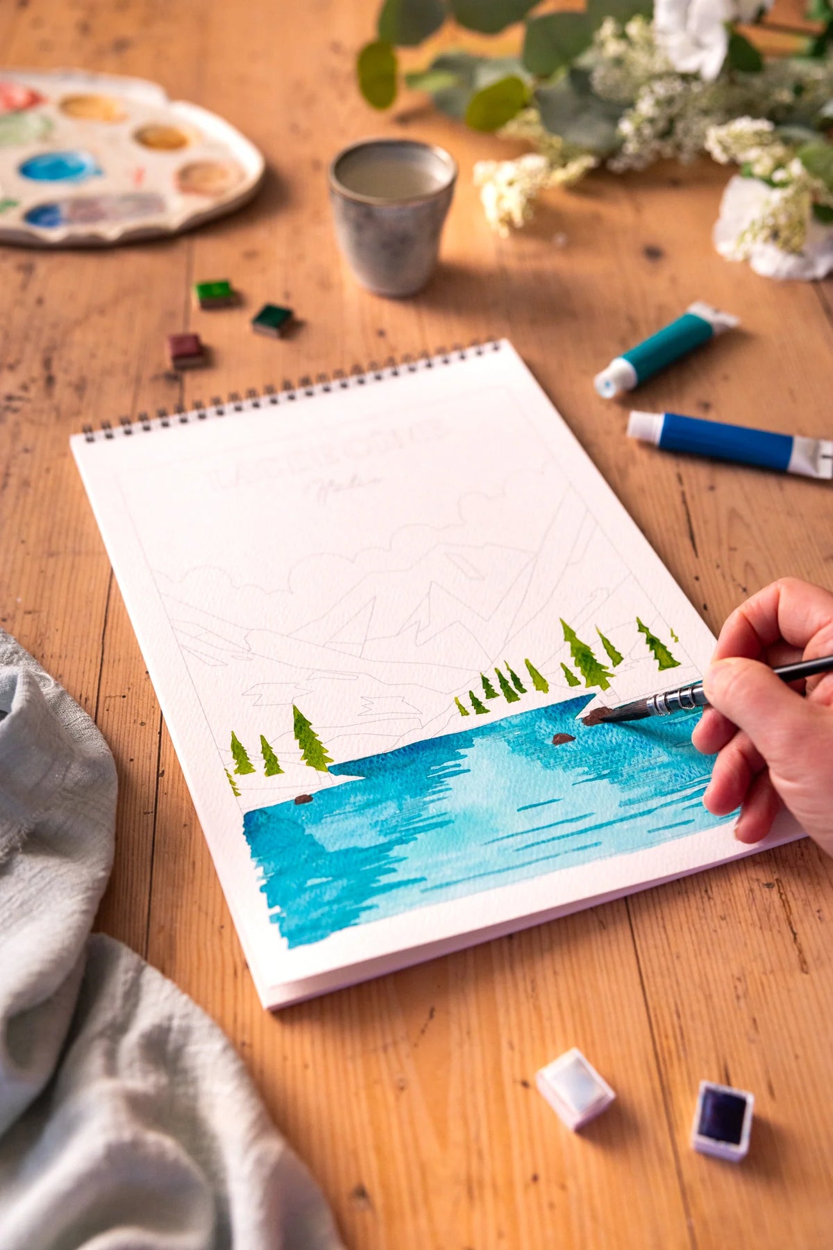 Carnet de coloriage ou de peinture « Voyage voyage » - A4