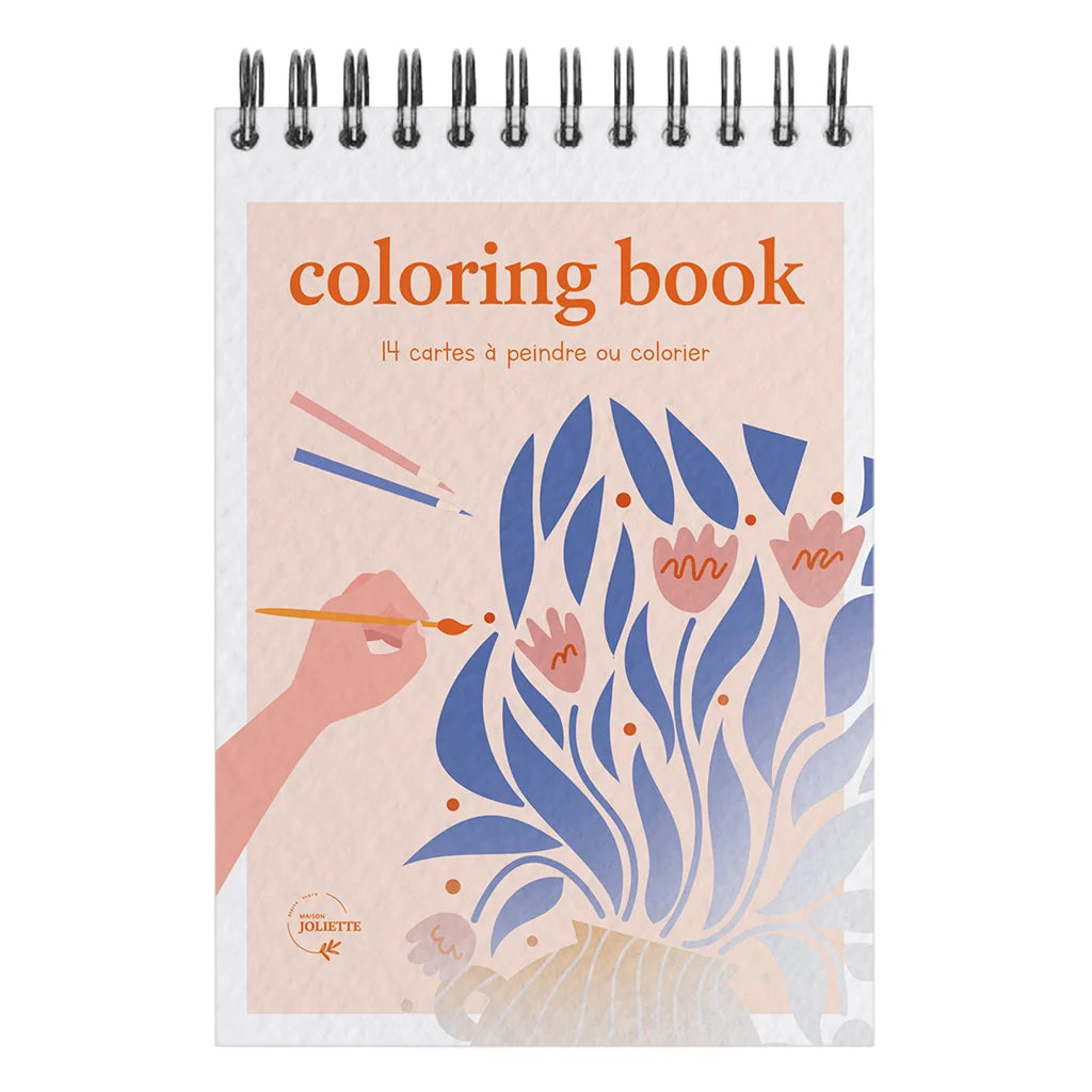 Carnet de coloriage ou de peinture « Floral #2 » - A6