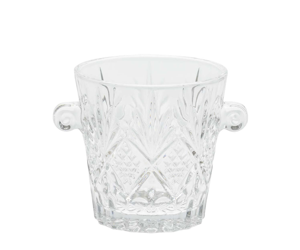 Seau à glace en verre transparent