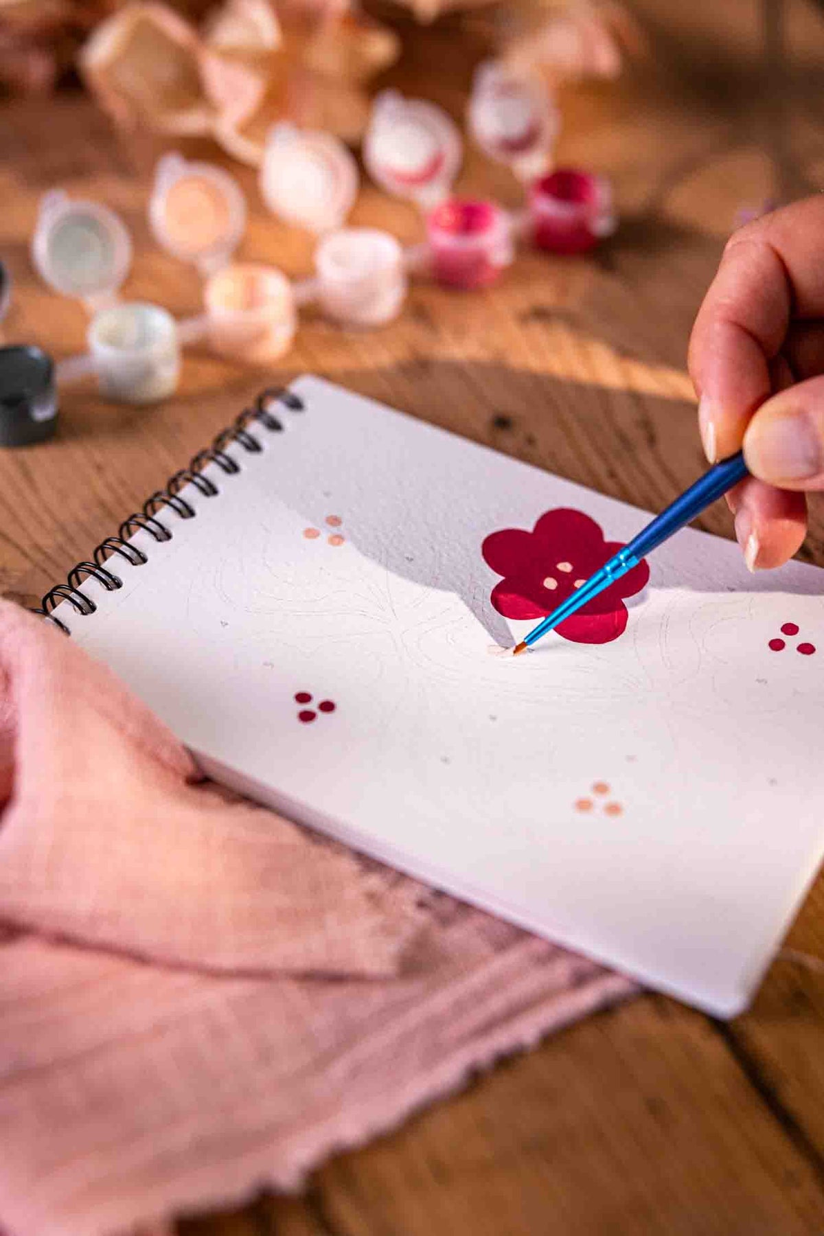 Peinture aux numéros « Fleurs des vignes » - A6