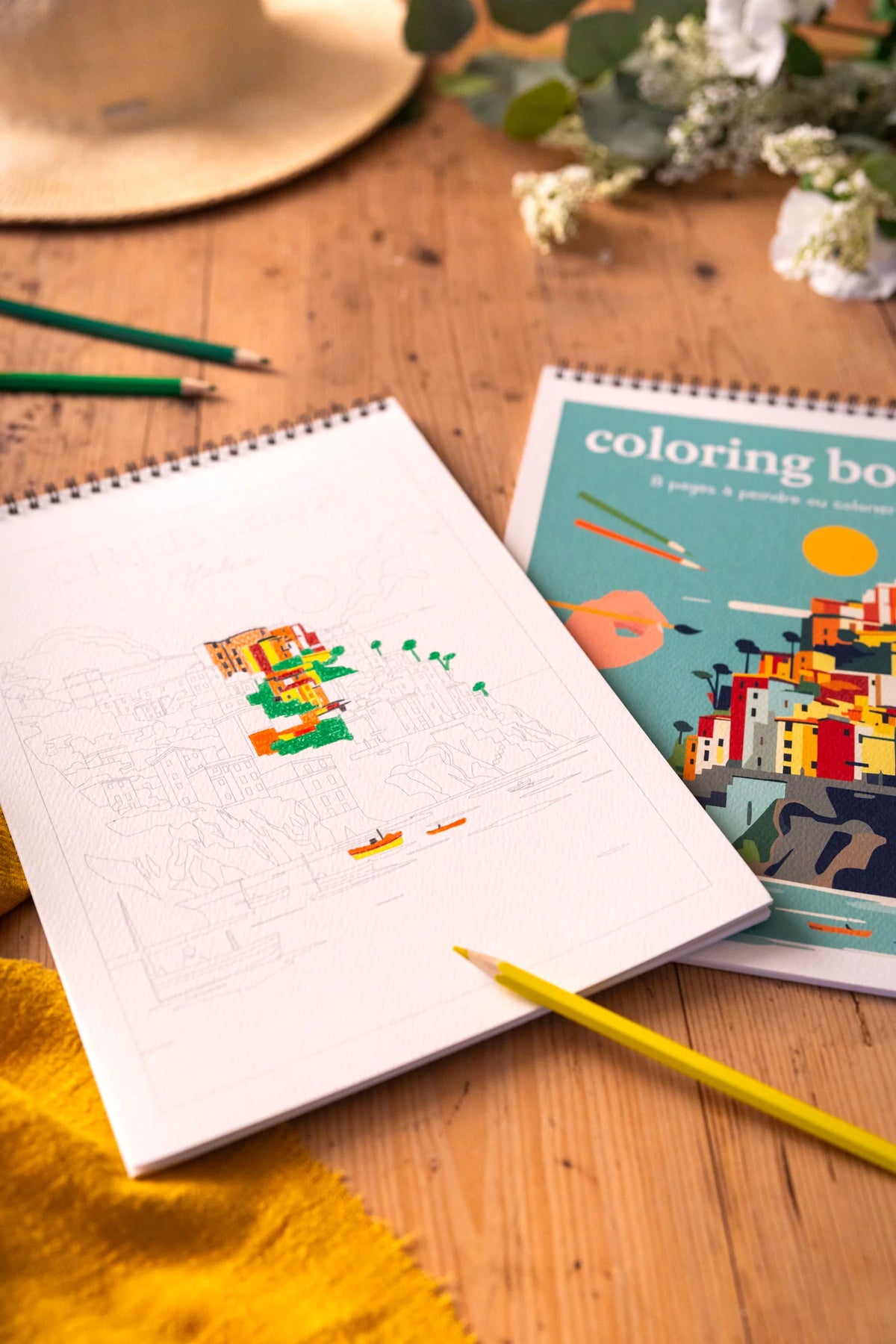 Carnet de coloriage ou de peinture « Voyage voyage » - A4