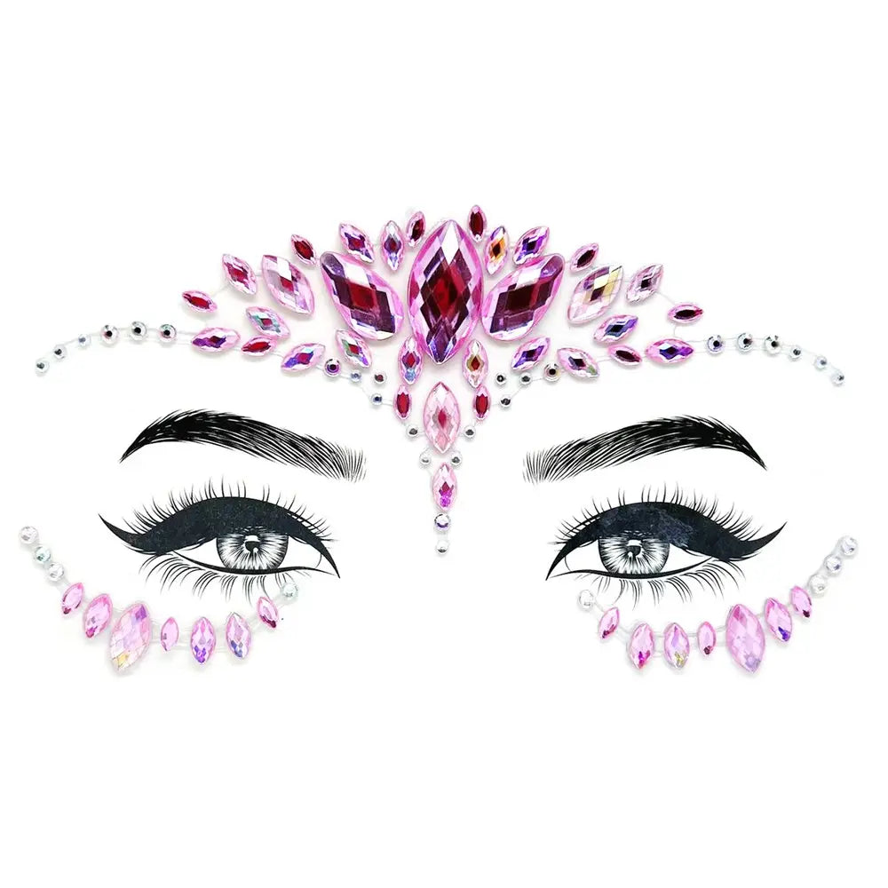 Strass autocollant - Gamme rose (3 choix)