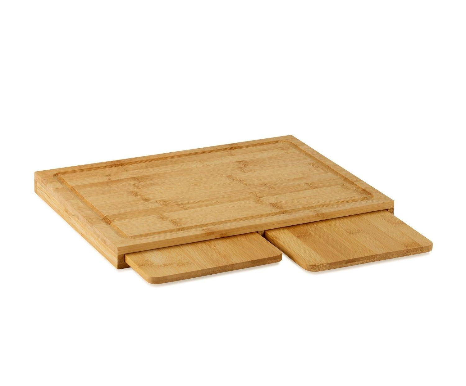 Set de 3 planches de coupe amovible en bambou