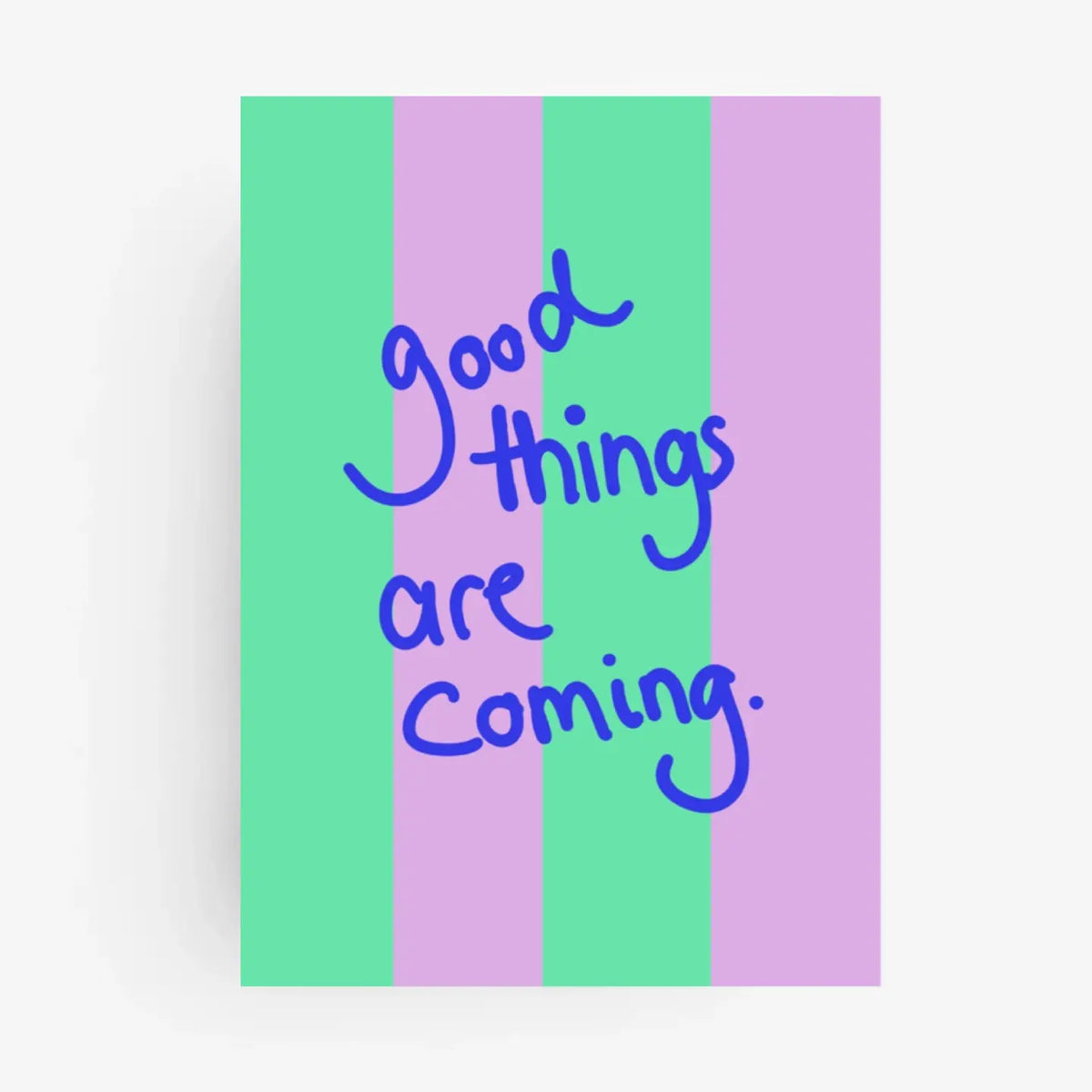 Carte « good things are coming. » ✨