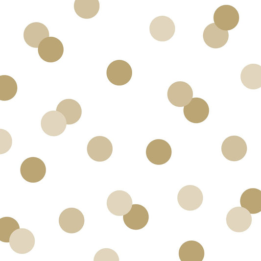 Serviettes en papier x20 - Pois doré
