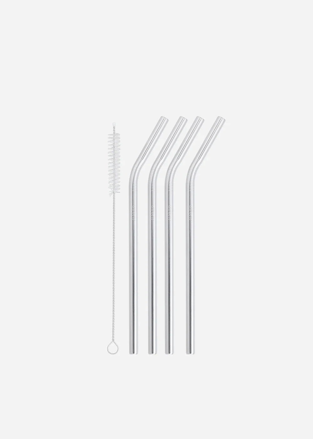 Set de 4 pailles et son goupillon laveur (acier inoxydable)