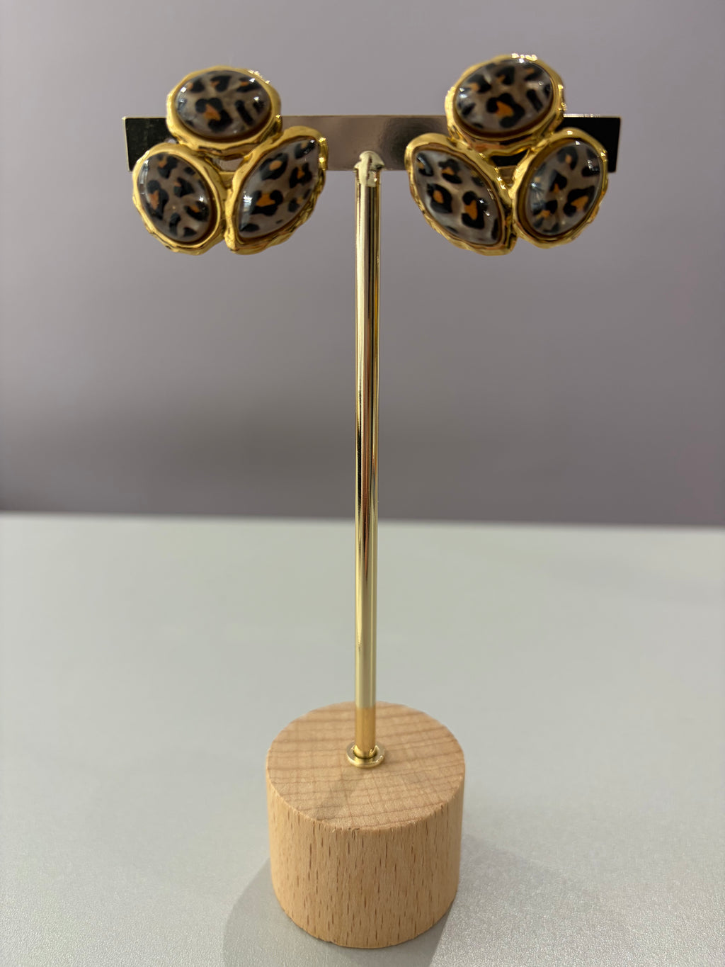 Boucles d’oreilles Dana - CLIP - léopard tache fine ou large