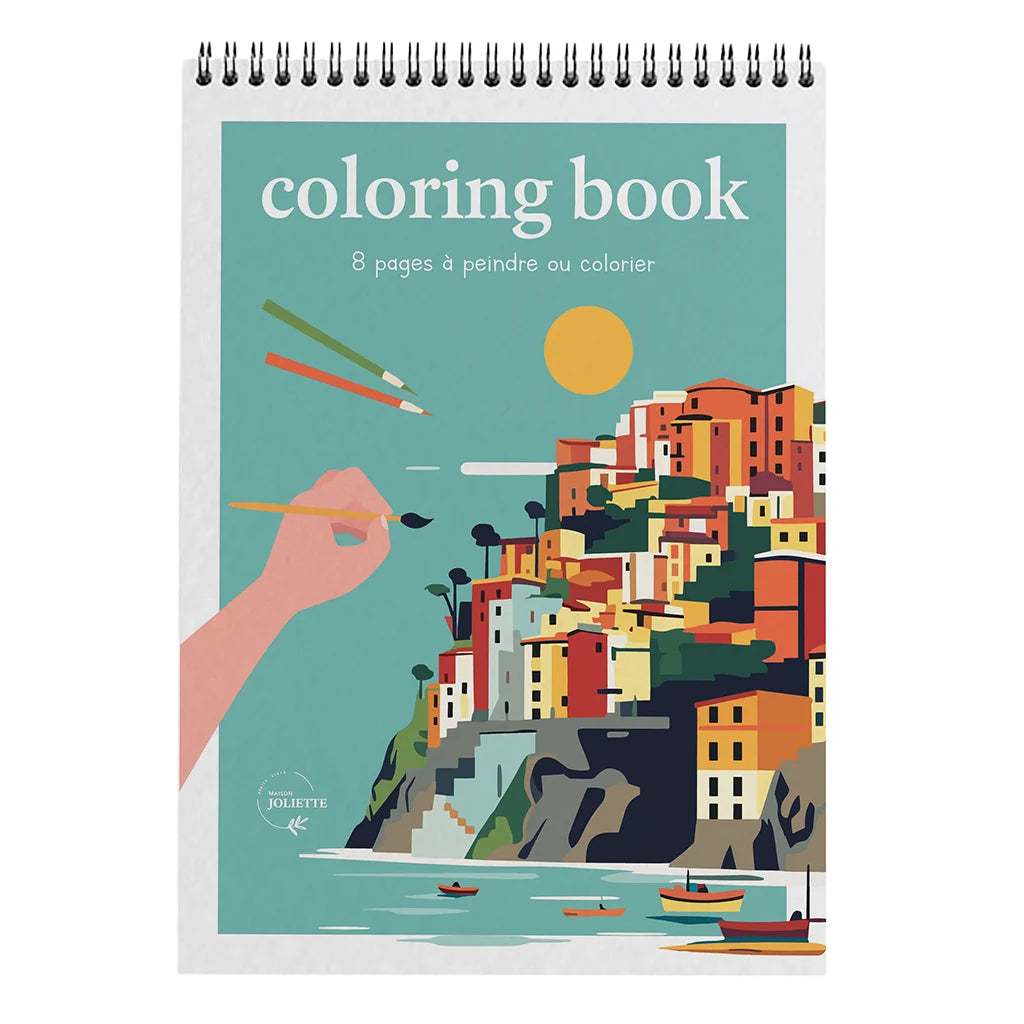 Carnet de coloriage ou de peinture « Voyage voyage » - A4