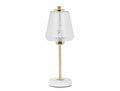 Lampe Elizabeth en verre et métal doré