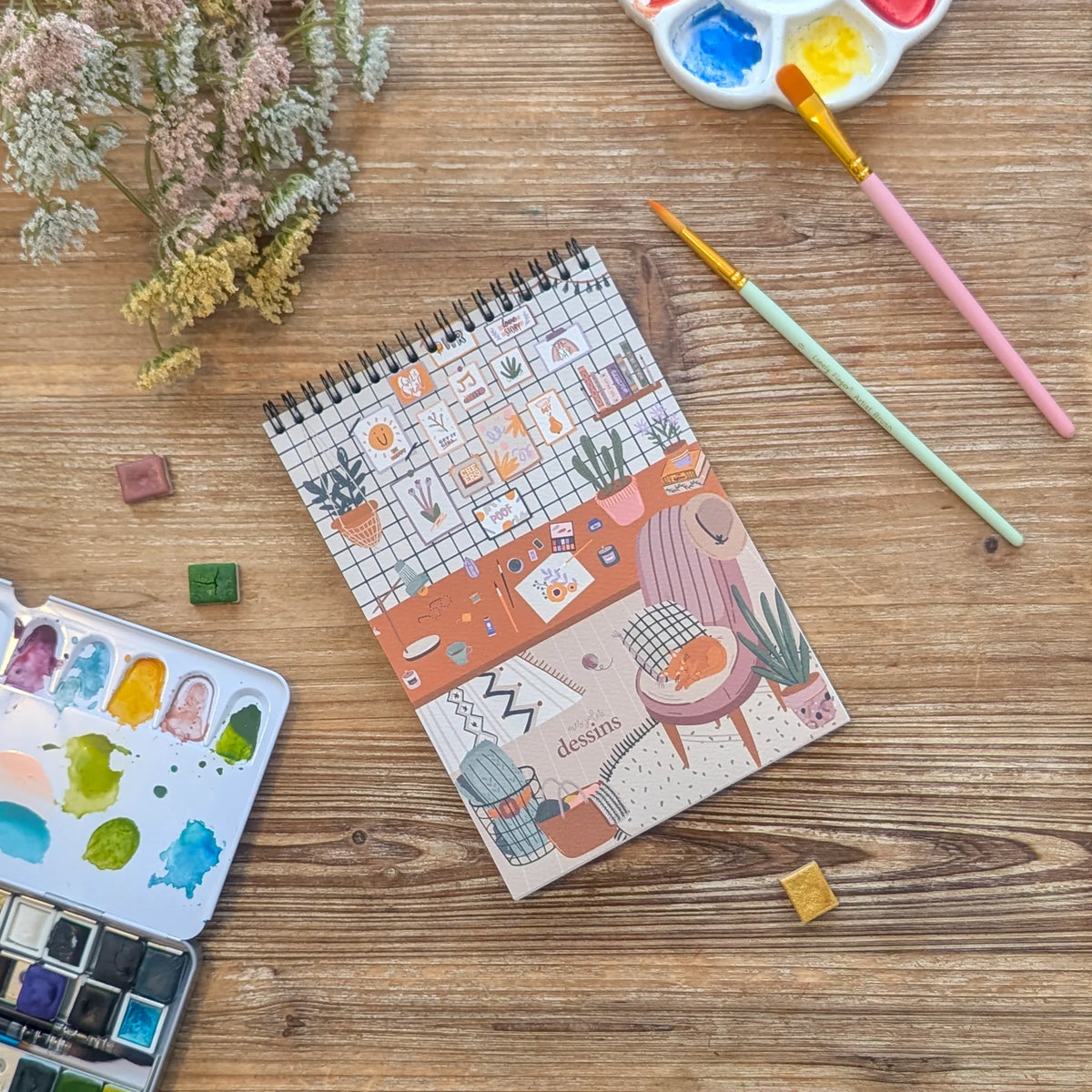 Carnet de dessin « L’atelier »