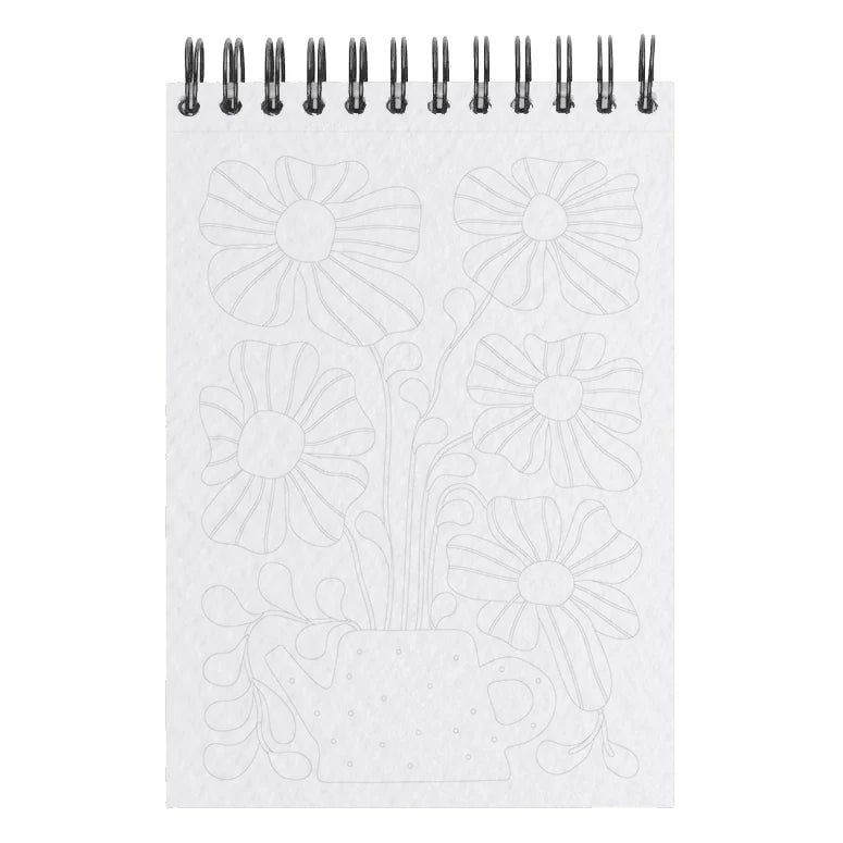 Carnet de coloriage ou de peinture « Jardin des muses » - A6