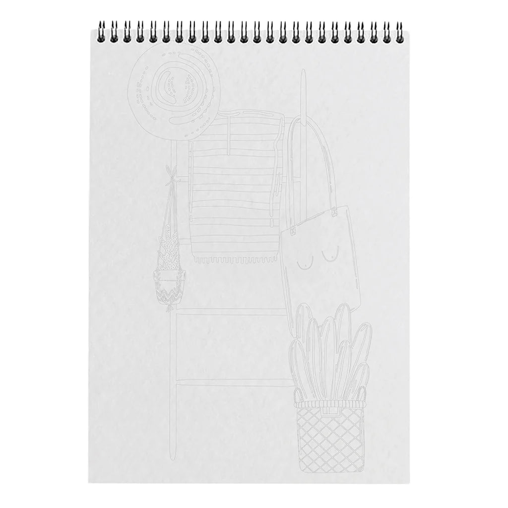 Carnet de coloriage ou de peinture « Cosy » - A4