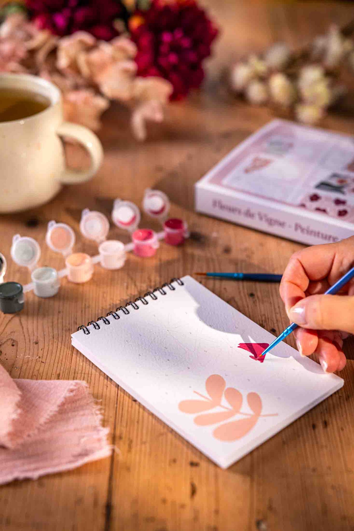 Peinture aux numéros « Fleurs des vignes » - A6