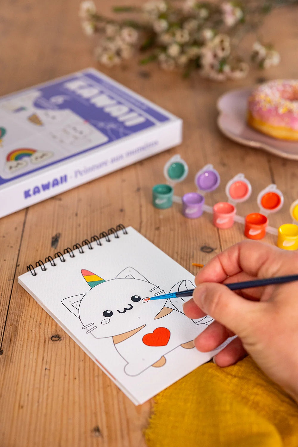 Peinture aux numéros « Kawaii » - A6 - Enfant