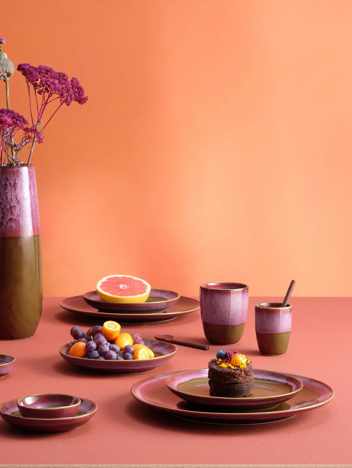Assiette « Viola » - deux formats (unité ou set)