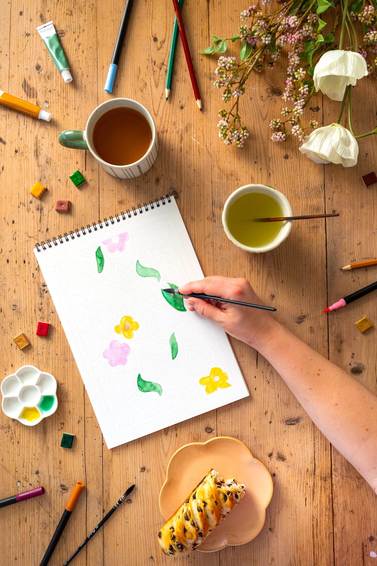Carnet de coloriage ou de peinture « Cosy » - A4