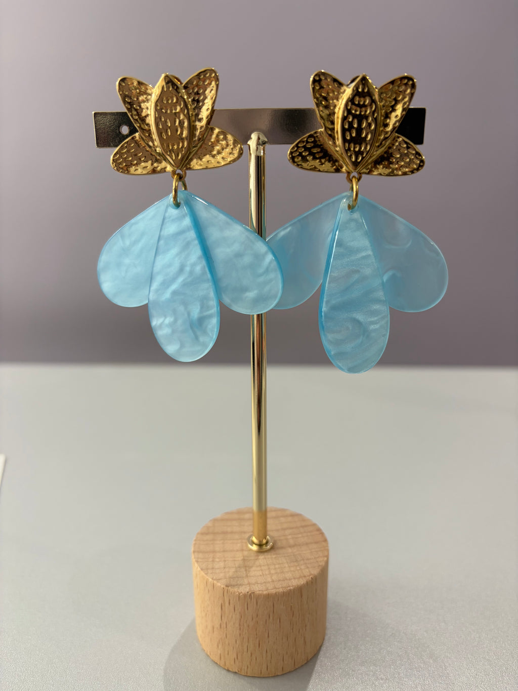Boucles d’oreilles Giuli - doré - jaune ou bleu