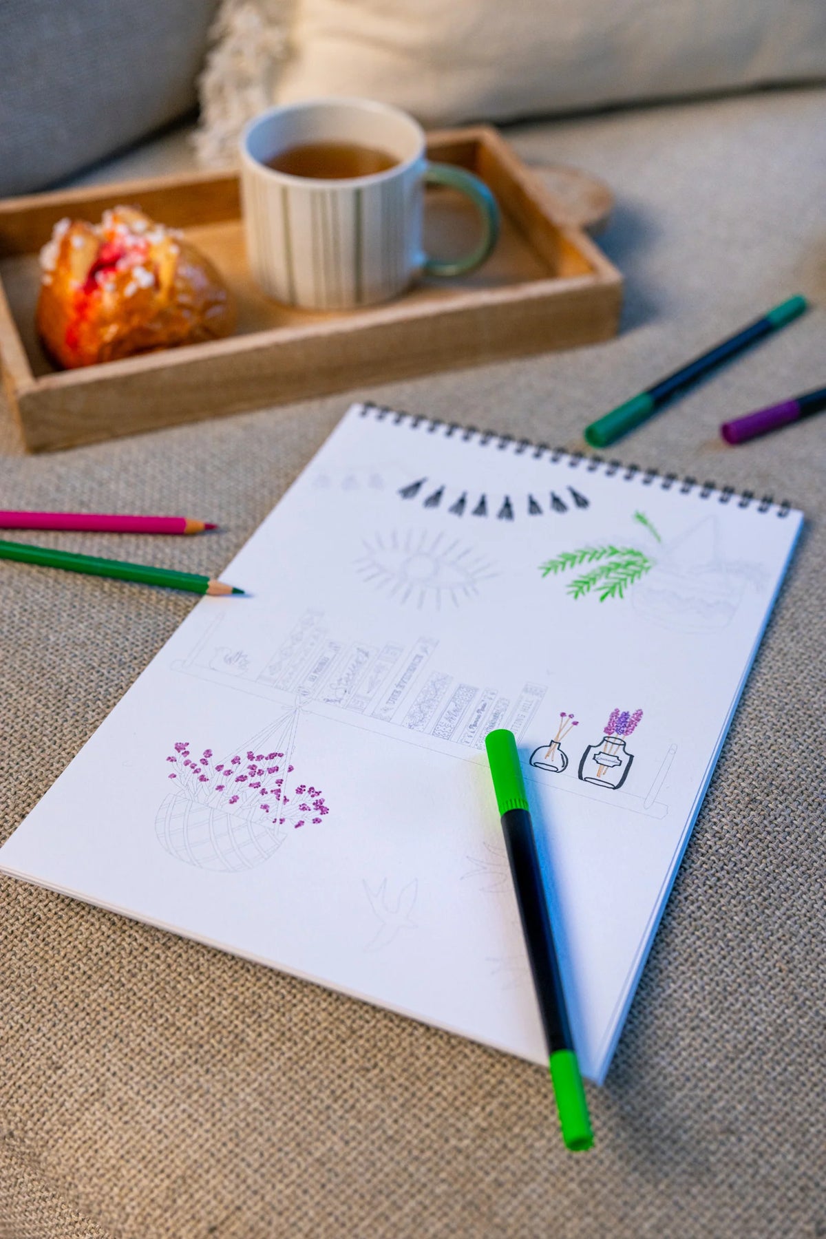 Carnet de coloriage ou de peinture « Cosy » - A4