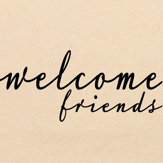 Serviettes en papier x20 - Welcome friends