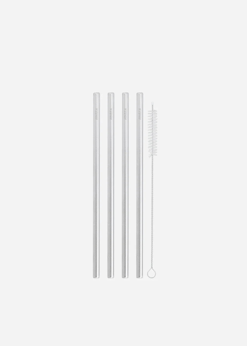 Set de 4 pailles et son goupillon laveur (acier inoxydable)