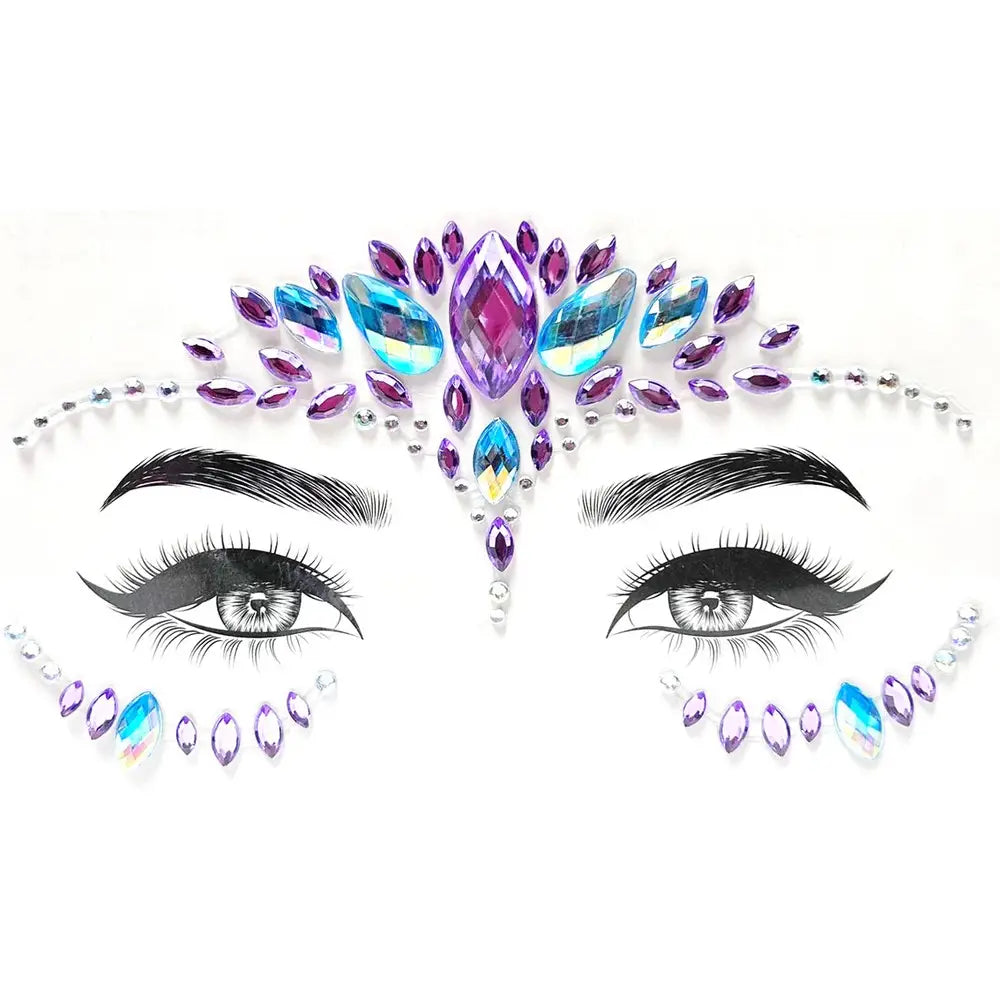 Strass autocollant - Gamme violet