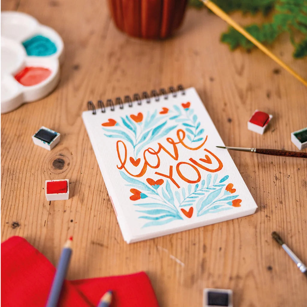 Carnet de coloriage ou de peinture « Love » - A6