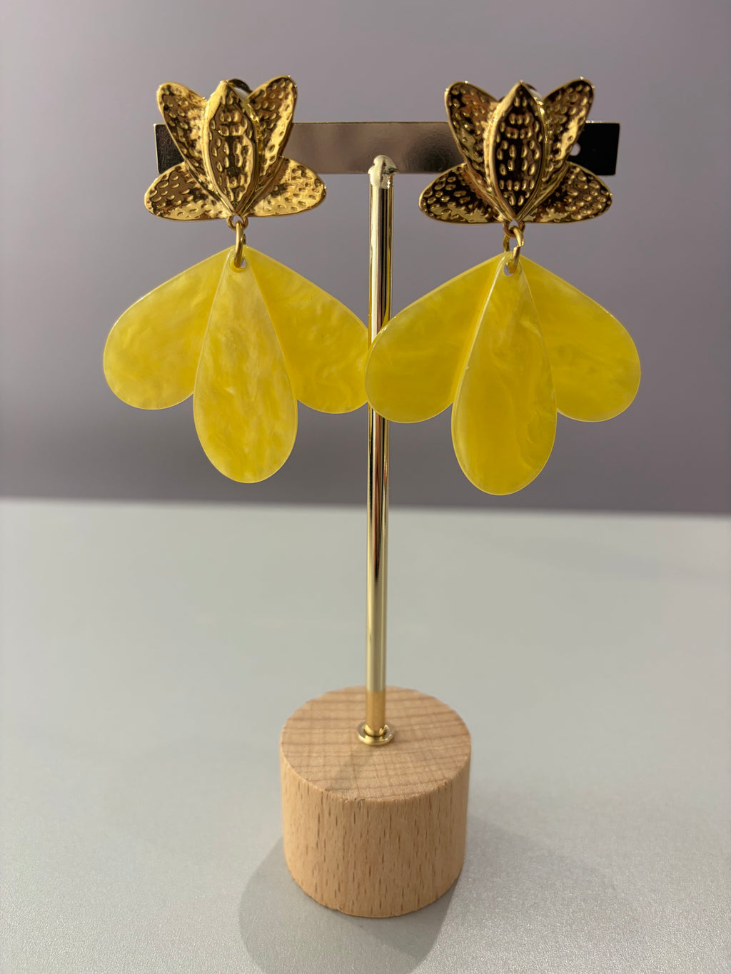 Boucles d’oreilles Giuli - doré - jaune ou bleu