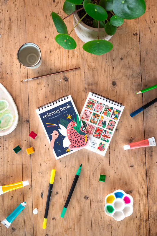 Carnet de coloriage ou de peinture « Wild » - A6