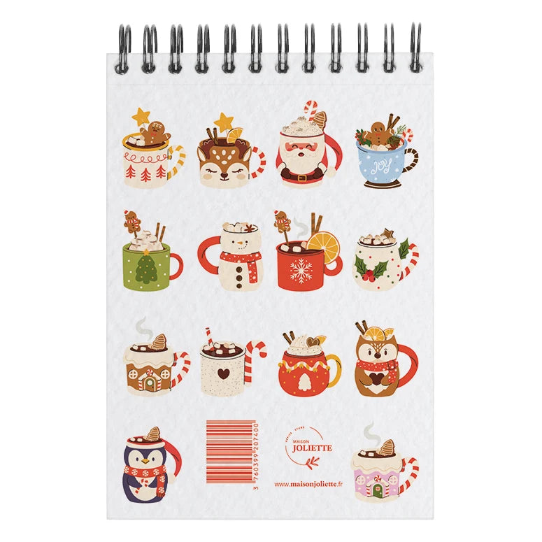 Carnet de coloriage ou de peinture « Noël gourmand » - A6