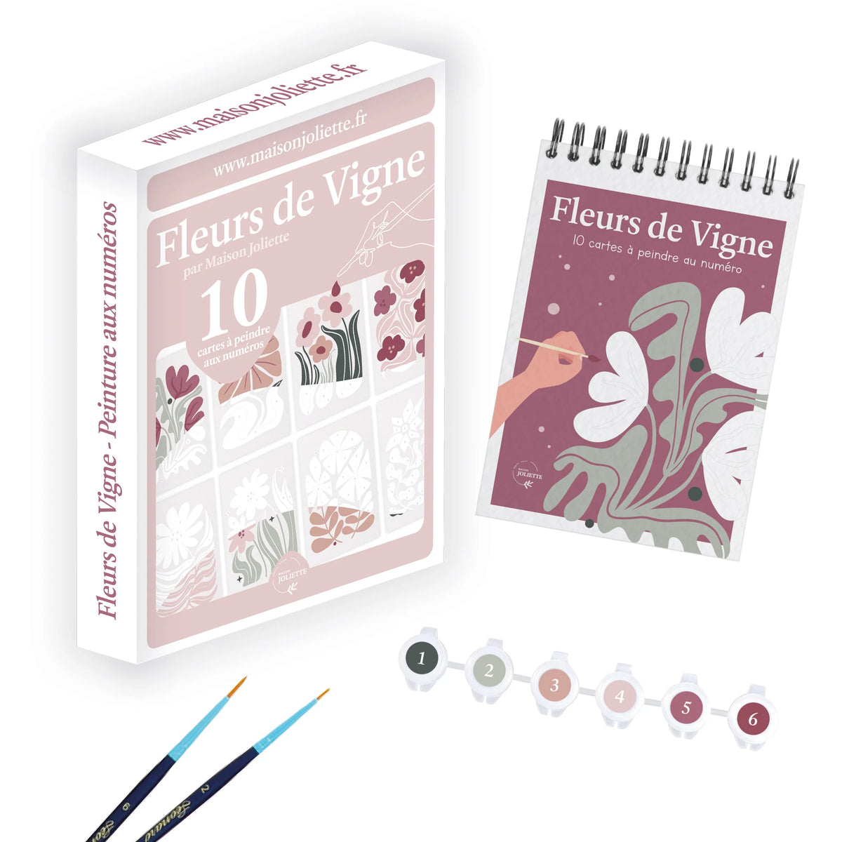 Peinture aux numéros « Fleurs des vignes » - A6