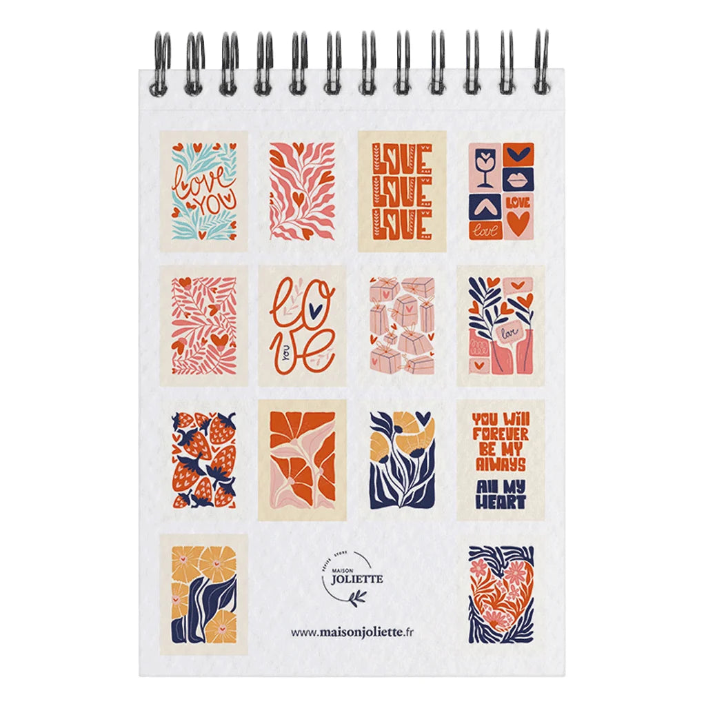 Carnet de coloriage ou de peinture « Love » - A6